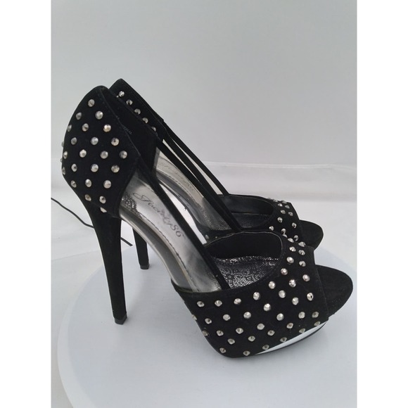 NIB Society 86 Baha open toe 5 1/2" spike size 8 - Picture 1 of 7